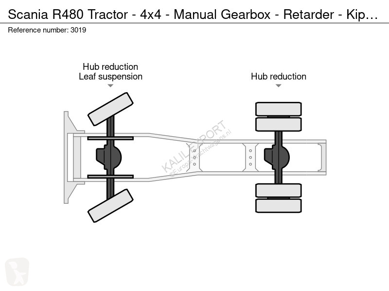 Cabeza tractora Scania R480 Tractor - 4x4 -...