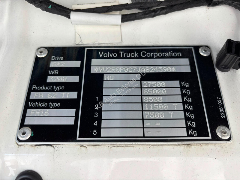 Cabeza tractora Volvo 750 6x2 LOW MILEAGE ! /...