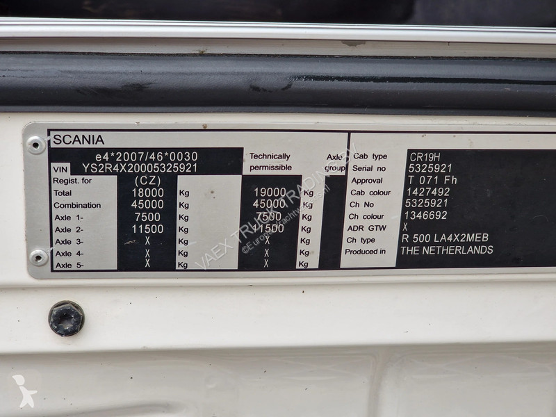 Trekker Scania R500 V8 Highline 4x2 - owdeck -...