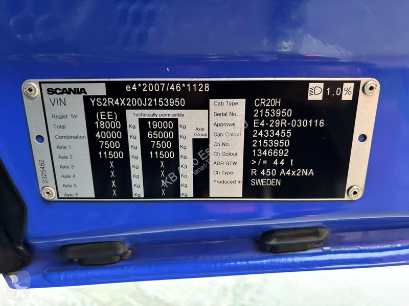 Cabeza tractora Scania 450 4x2 AD / ETADE