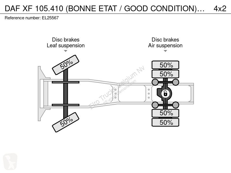 Cabeza tractora DAF 105410 (BONNE ETAT / GOOD...