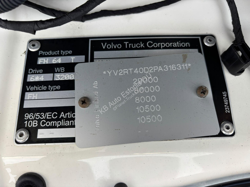 Cabeza tractora Volvo 500 6x4 TANDEM LIFT / 75T...