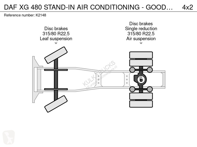 Trattore Stradale DAF 480 STAND-IN AIR...