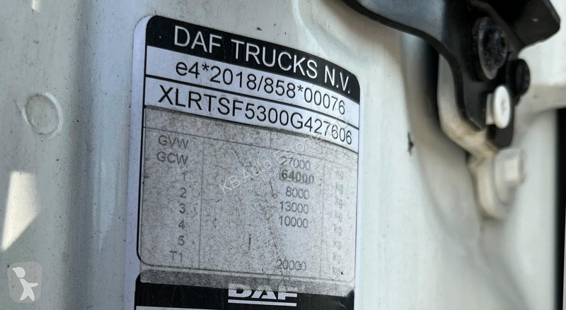 DAF 530 6x2 HYDRAULICS / DOUBLE BOGIE tractor unit
