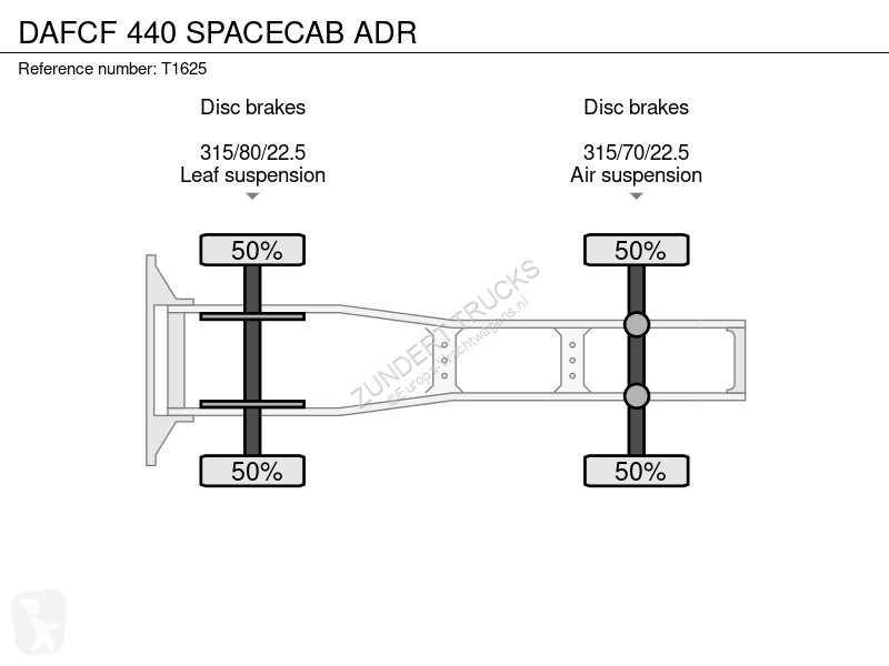 Tracteur DAF 440 SPACECAB ADR