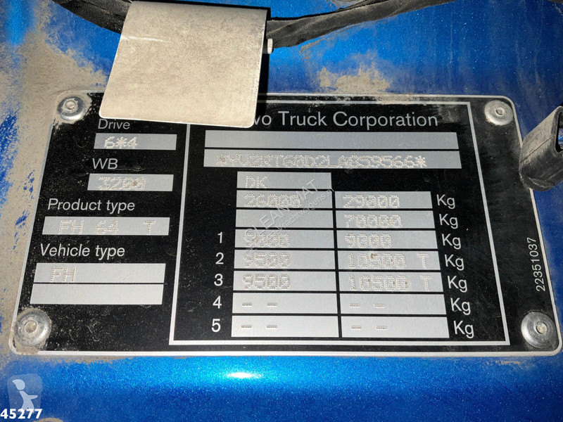 Traktor Volvo 6x4 Euro 6 Kiphydrauliek hefbare...