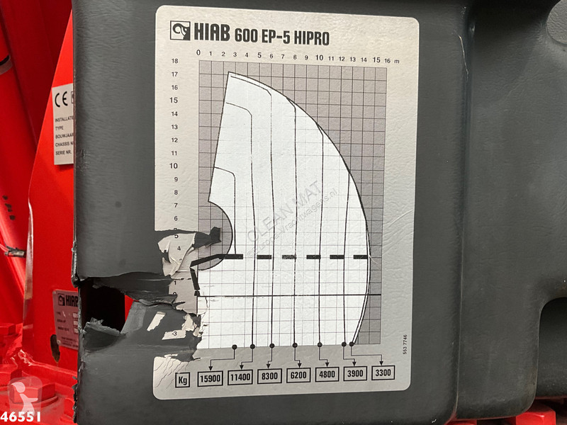 جرار DAF FTN 105  6x2 Hiab 60 Tonmeter laadkraan