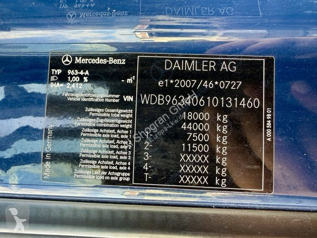Тягач Mercedes 1840 BigSpace/LowLiner Voll...