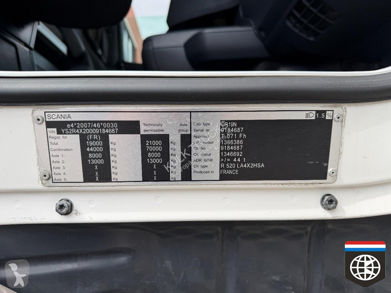 Влекач Scania R 520 Only 400 dkm - RETARDER -...