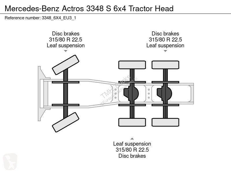 Tahač Mercedes 3348 S 6x4 Tractor Head