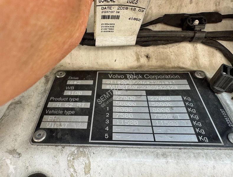 Traktor Volvo FH 500 6X2 GLOBETROTTER 2x TANKS...