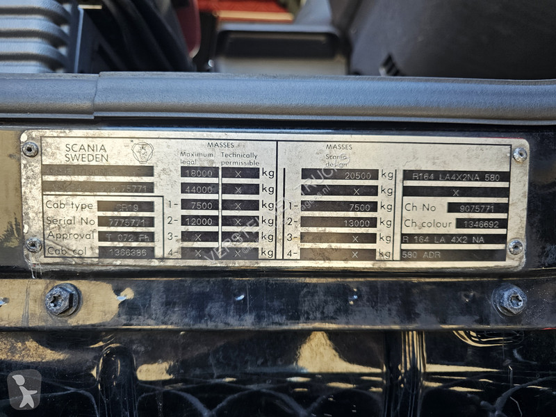 Traktor Scania 580 / MANUAL / RETARDER / TOPLINE