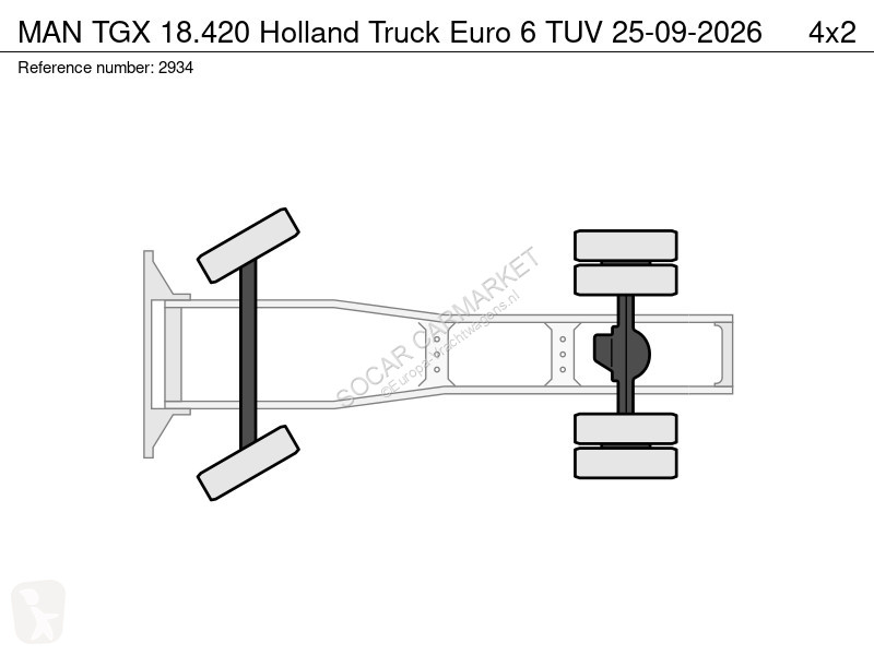 جرار MAN TGX 18420 Holland Truck Euro 6 TUV...