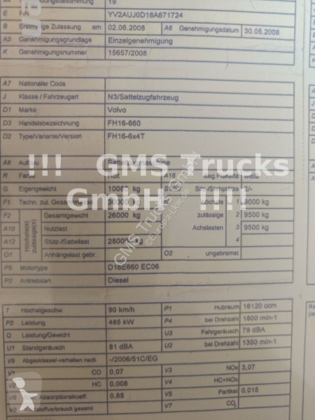 جرار Volvo - 660 / 6X4 / BIG AXLE / 100ton