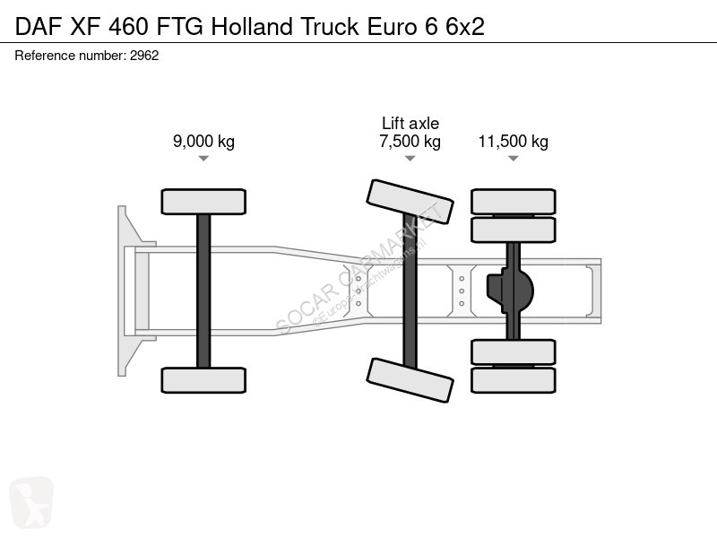 جرار DAF FTG Holland Truck Euro 6 6x2