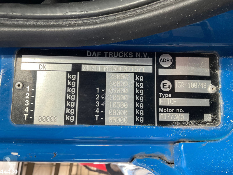 جرار DAF FAT 85.510 6x4 Euro 6 Retarder Fassi...