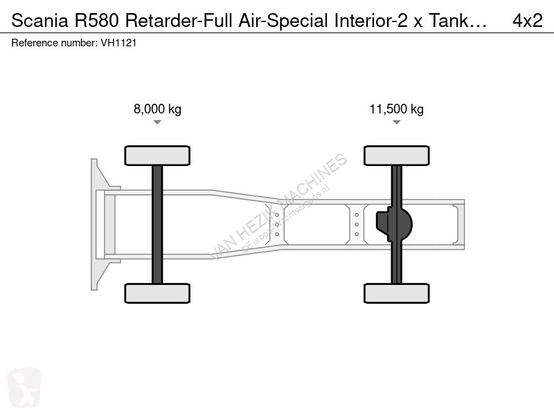 جرار Scania R580 Retarder-Full Air-Special...