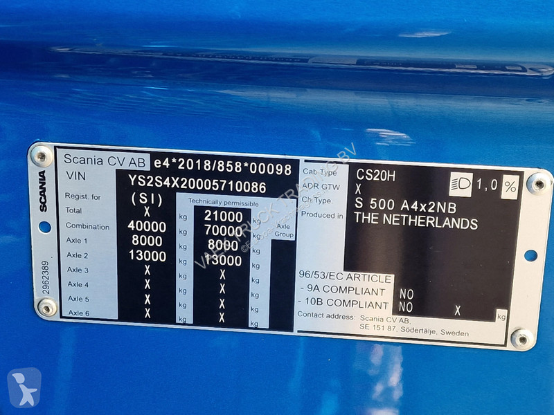 Trekker Scania S500 Highline 4x2 - Full spec -...