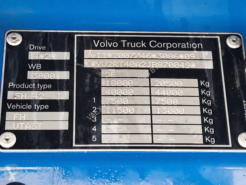 Tratores Volvo 13500 Globetrotter 4x2 -...