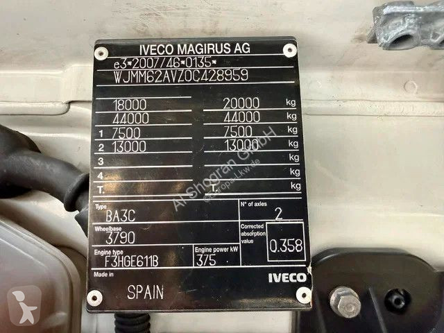Traktor Iveco 510 Retarder / Euro6 d / 2 x Tank