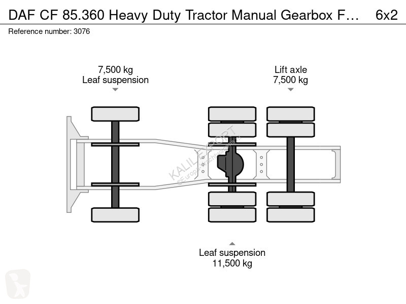 Traktor DAF 85360 Heavy Duty Tractor Manual...