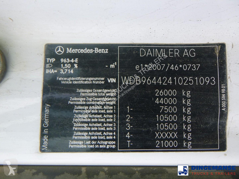 Tahač Mercedes 2645 6x4 Euro 6 + hydraulics