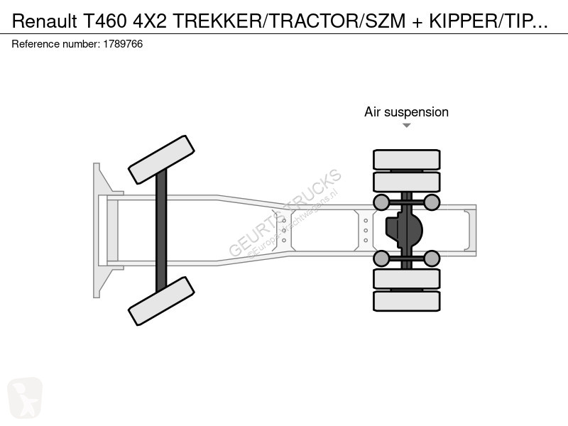 Traktor Renault T460 4X2 EKKER/ACTOR/SZM +...
