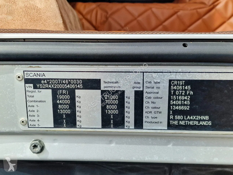 Traktor Scania 580 V8 Topline 4x2 - Full spec -...
