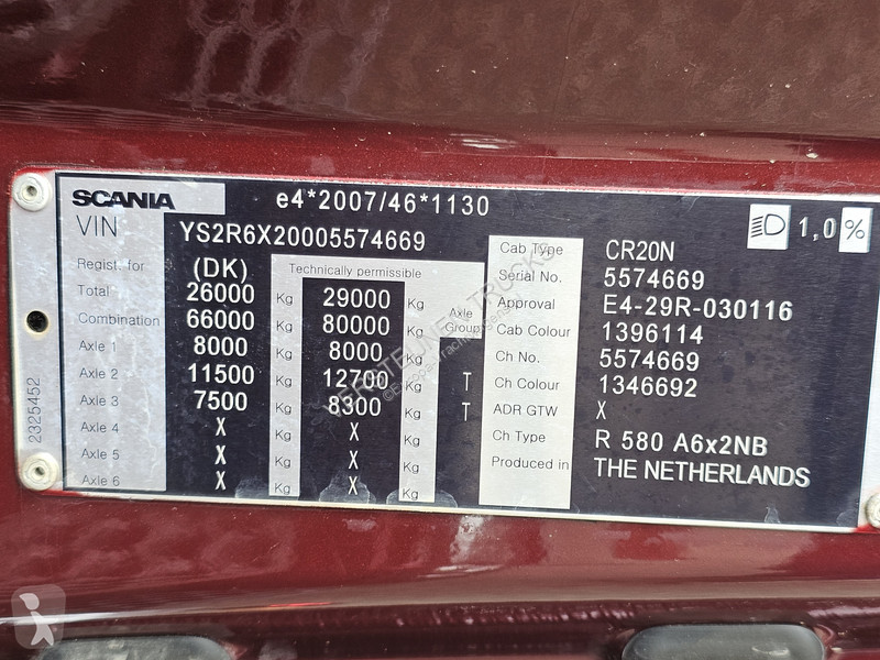 Trekker Scania R580 V8 XT / 6x2 BOOGIE /...