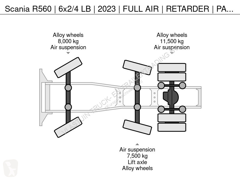 Tractor Scania R560 | 6x2/4 B | 2023 | FU AIR |...