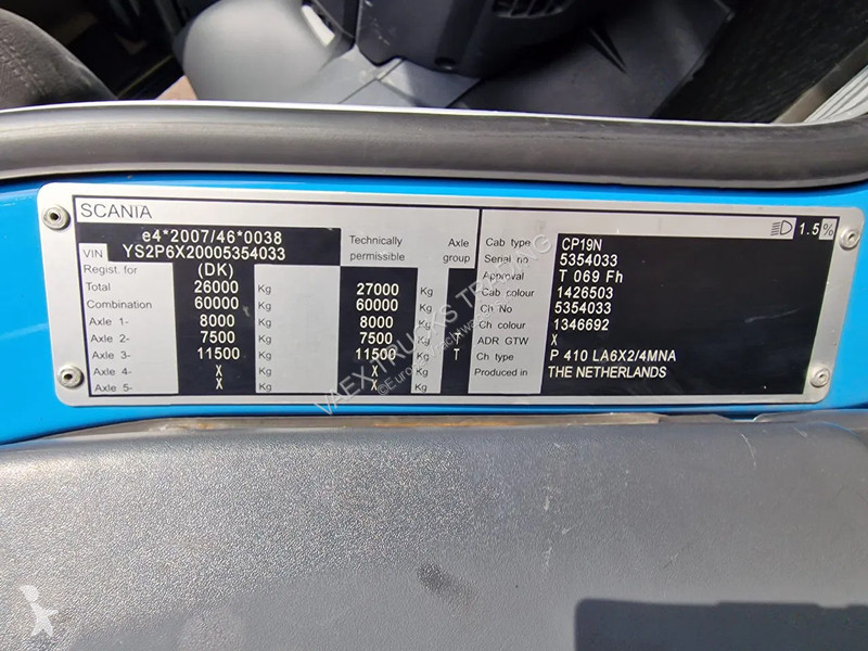 جرار Scania 410 6x2/4 - Full air - Navi -...