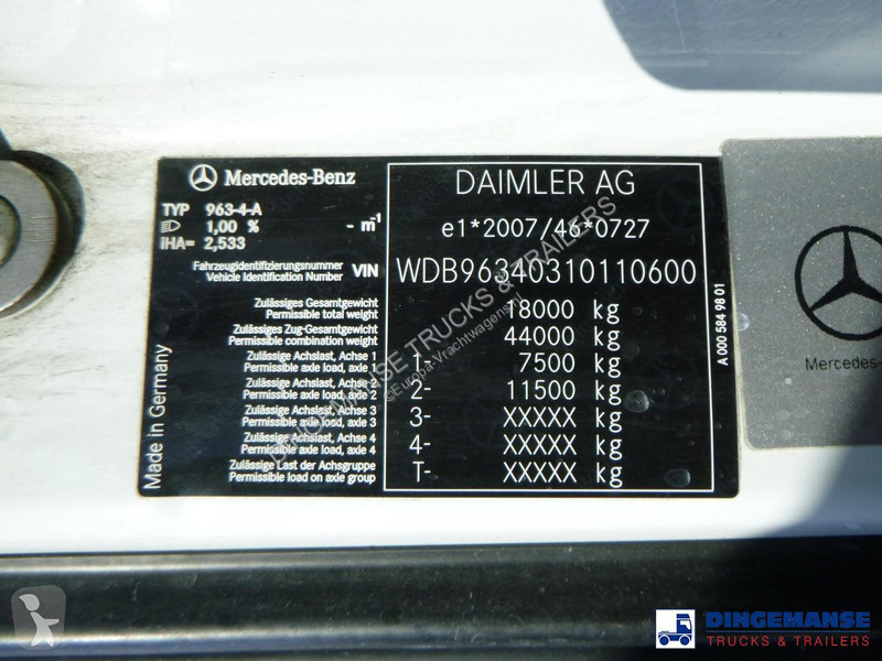 Traktor Mercedes 1843 4x2 Euro 6 + ADR