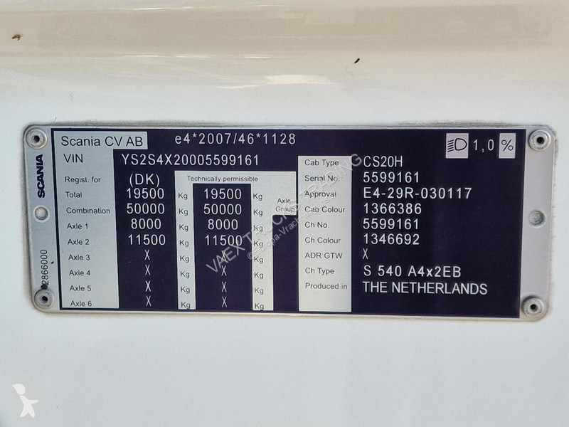 جرار Scania S540 NGS Highline 4x2 - ow deck -...