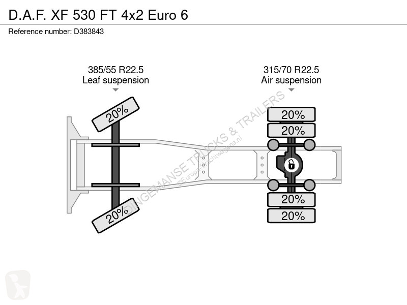 جرار DAF 530 FT 4x2 Euro 6