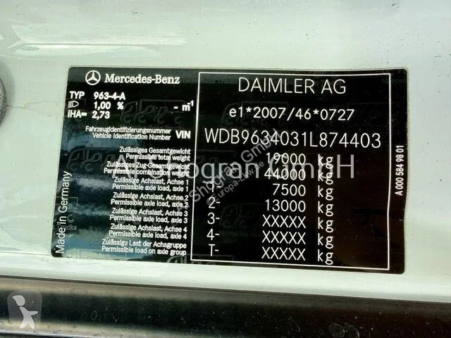 جرار Mercedes 1848 / Retarder / Kipphydraulik /...