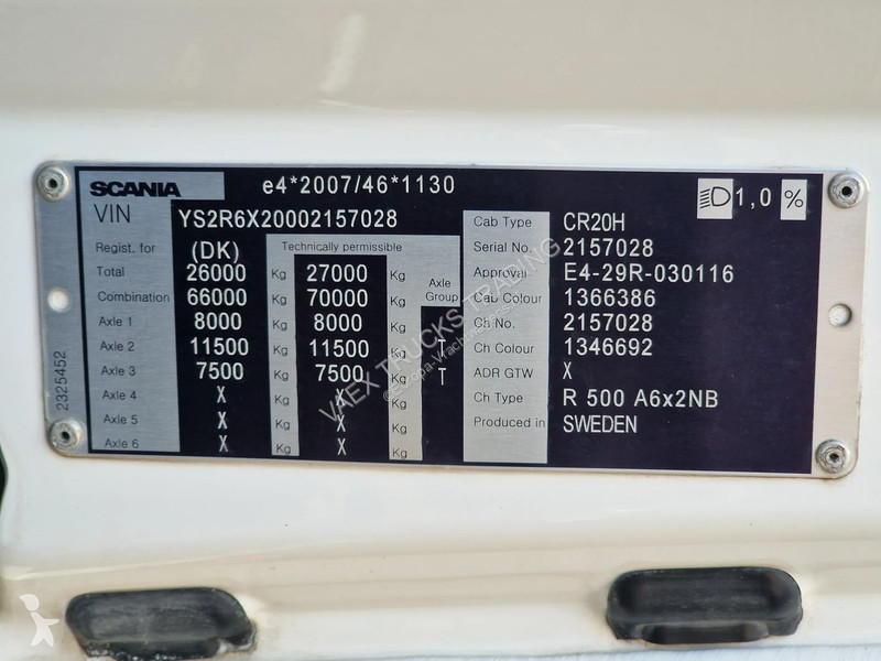 Tratores Scania R500 NS Highline 6x2 - Retarder...