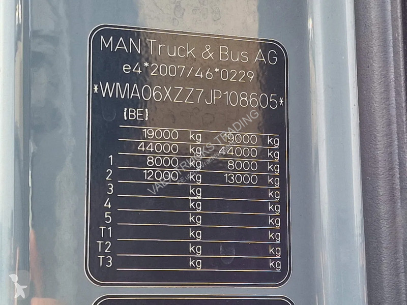 Tracteur MAN 18.580 4x2 XL - Retarder -...