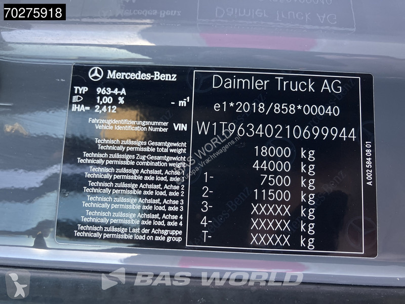 Traktor Mercedes 1851 4X2 BigSpace 2x Tanks
