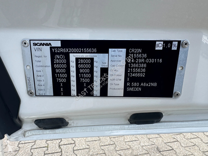 جرار Scania R580 V8 6x2 Boogie Full Air...