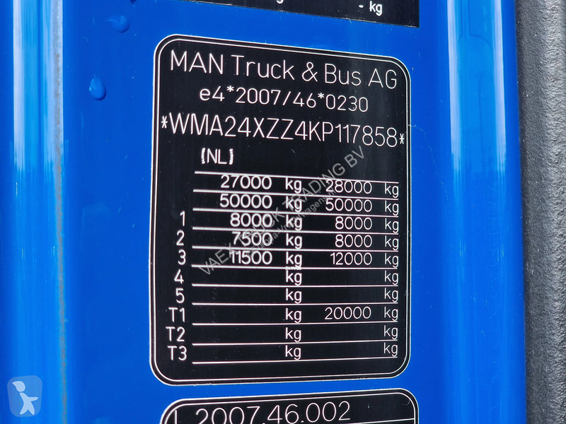 Tractor MAN 26.500 6x2/4 - PTO/Hydraulic - Navi...