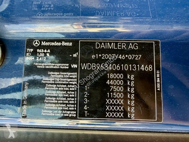 Тягач Mercedes 1840 BigSpace/LowLiner Voll...
