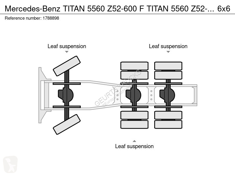 Traktor Mercedes TITAN 5 Z52-600 F TITAN 5...