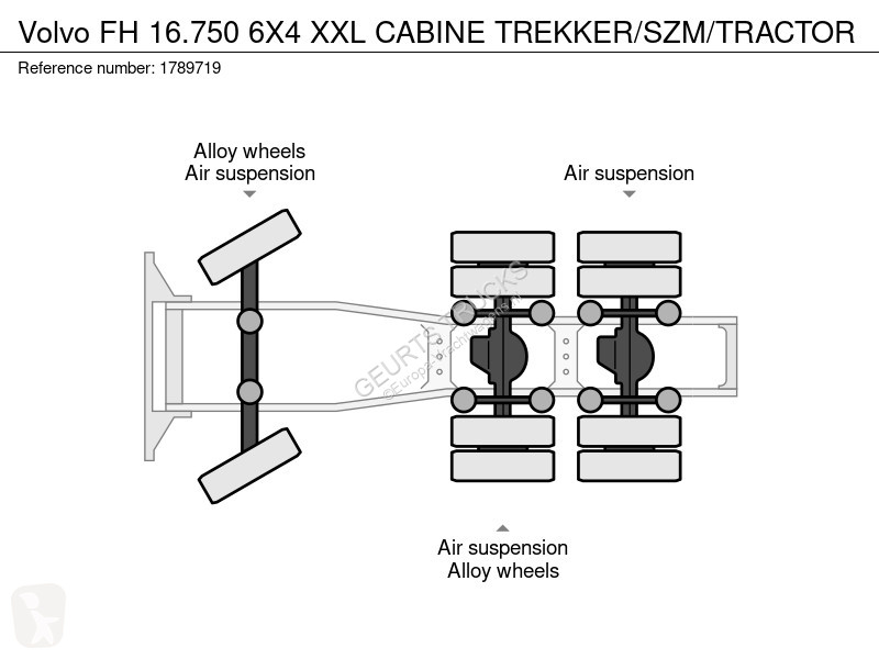 Traktor Volvo 16750 6X4 XXL CABINE...