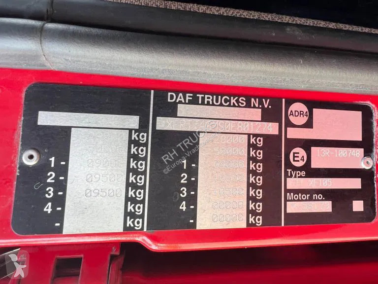 Tahač DAF 105460 6X4 EURO 5 + HMF 4220 K6 +...