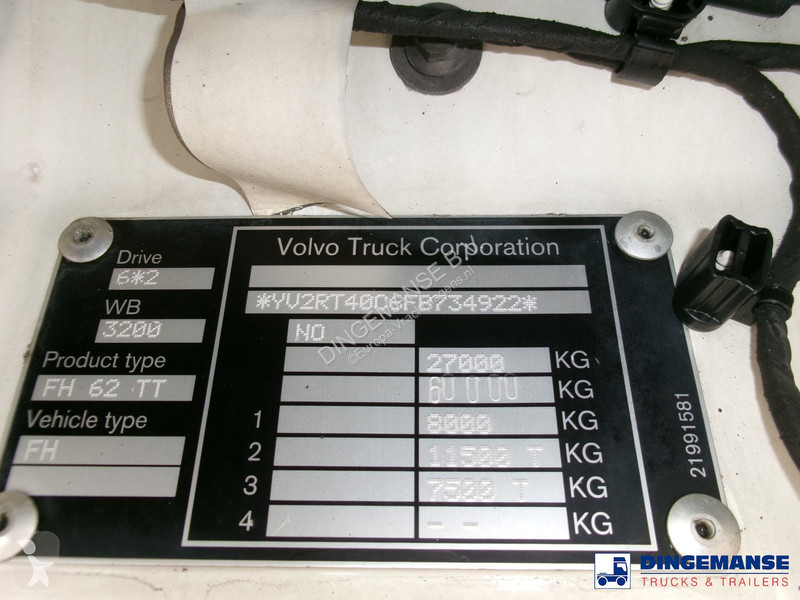 Trekker Volvo FH 500 6X2 Euro 6 + pto + ADR...