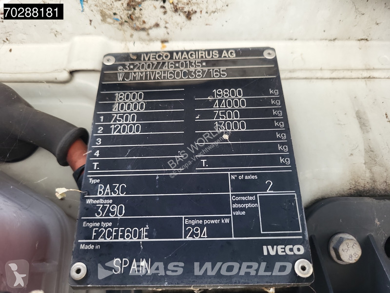 Tracteur Iveco 400 4X2 Retarder 2xTanks LNG Euro 6