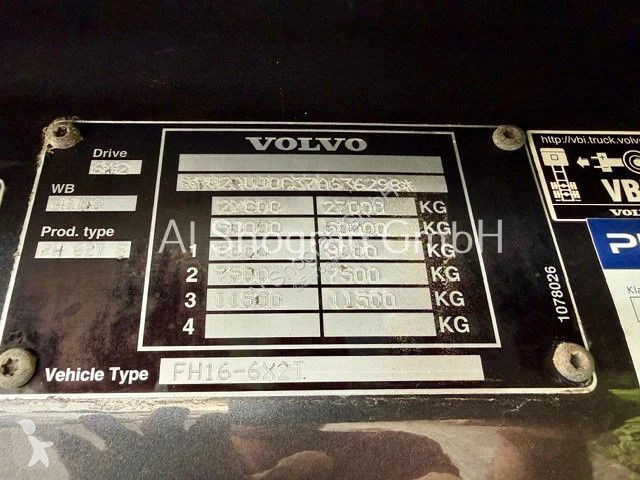 Tratores Volvo 16660 / 6x2 / Lenk + Liftachse /...