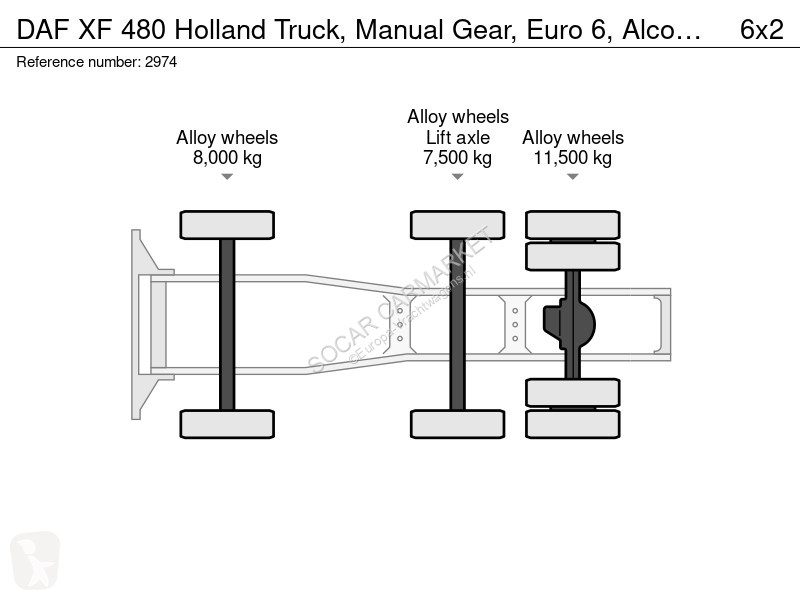 Тягач DAF 480 Holland Truck, Manual Gear, Euro...