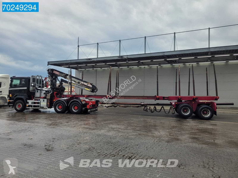 Traktor Scania 580 6X4 Holz Kran Diebolt D28...