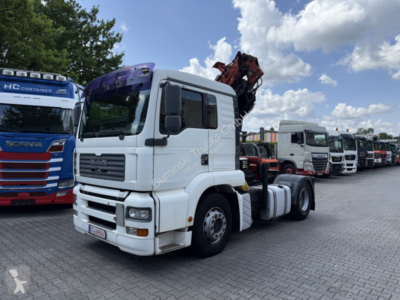 Traktor MAN TGA 18.430 Kran Palfinger 16502 bis...